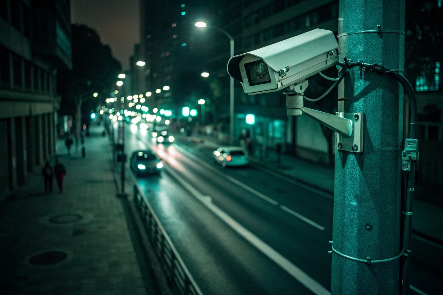 دوربین مدار بسته در شب