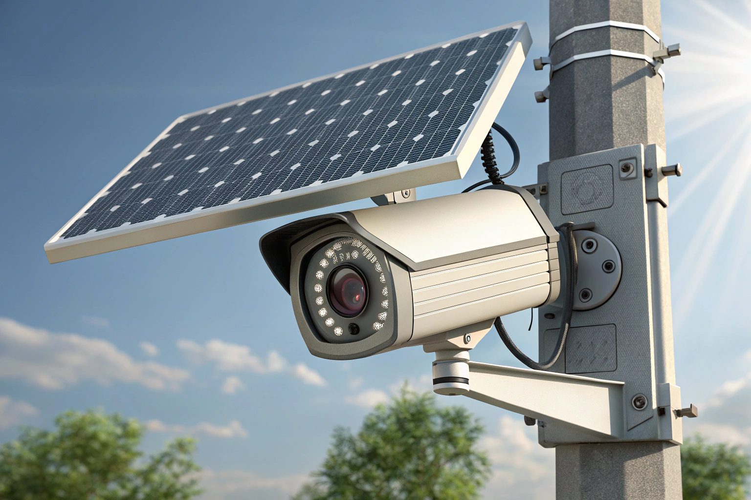 دوربین مدار بسته خورشیدی
